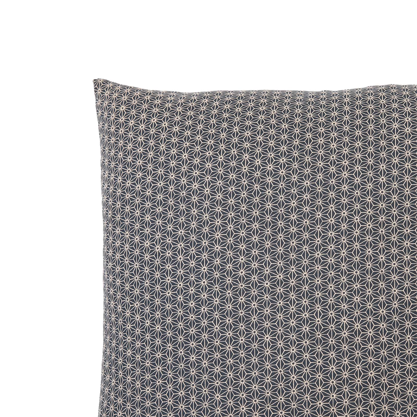 Asa No Ha Black Throw Pillow_Pillows & Shams
