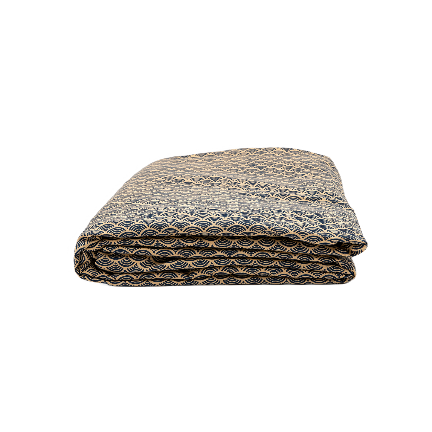 J-Life Nami Navy Custom Kakefuton with Removable Cover_Kakefutons_Kakefuton with custom cover_Japan Tradition_Sleep System_Handmade