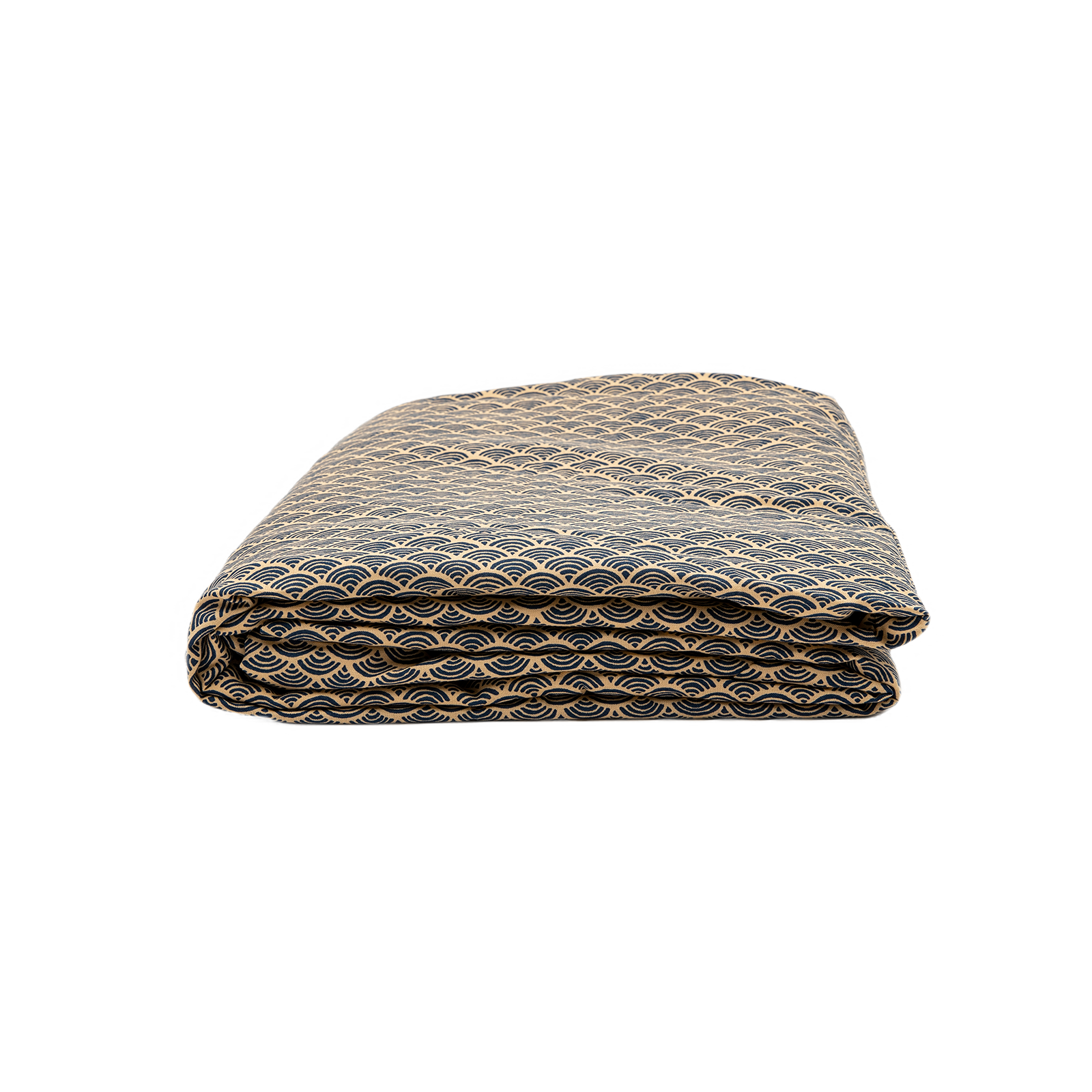 J-Life Nami Navy Custom Kakefuton with Removable Cover_Kakefutons_Kakefuton with custom cover_Japan Tradition_Sleep System_Handmade