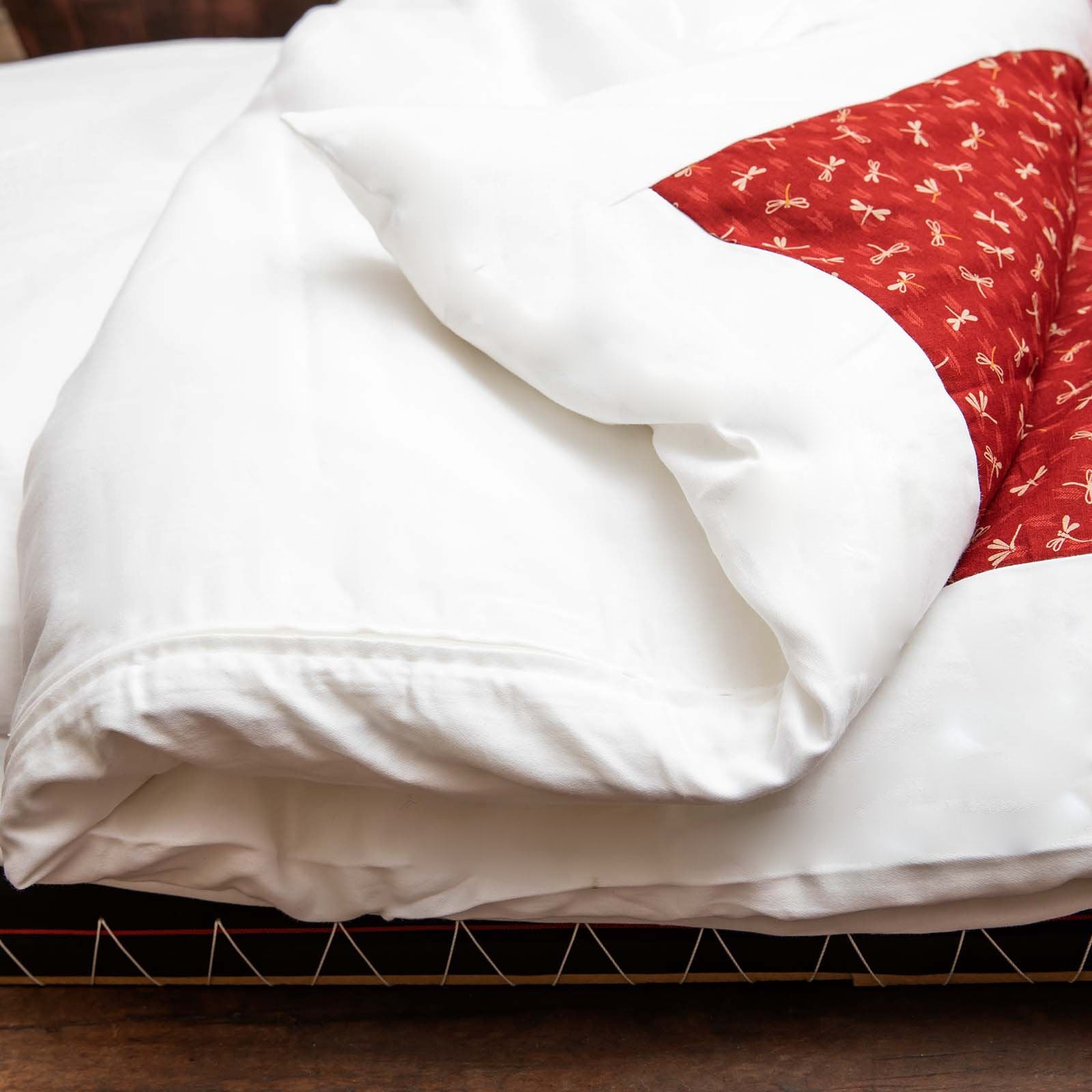 J-Life Tombo Red Custom Kakefuton with Removable Cover_Kakefutons_Kakefuton with custom cover_Japan Tradition_Sleep System