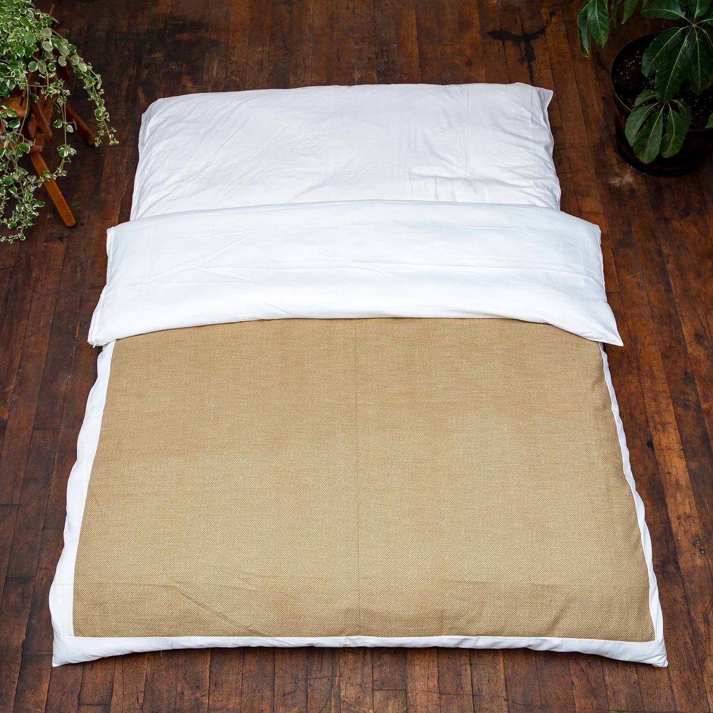 J-Life Dotto Tan Custom Kakefuton with Removable Cover_Kakefutons