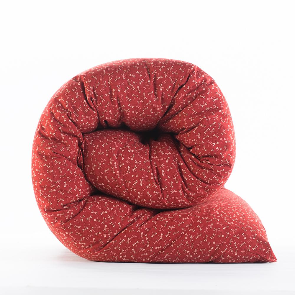 Shiki Futon Tombo Red Removable COVER ONLY