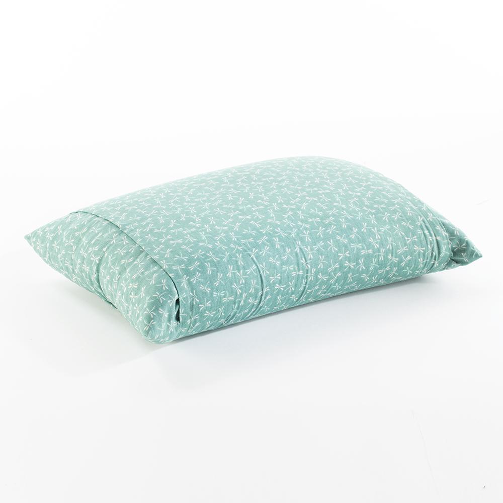 J-Life Tombo Teal Buckwheat Hull Pillow_Pillows & Shams
