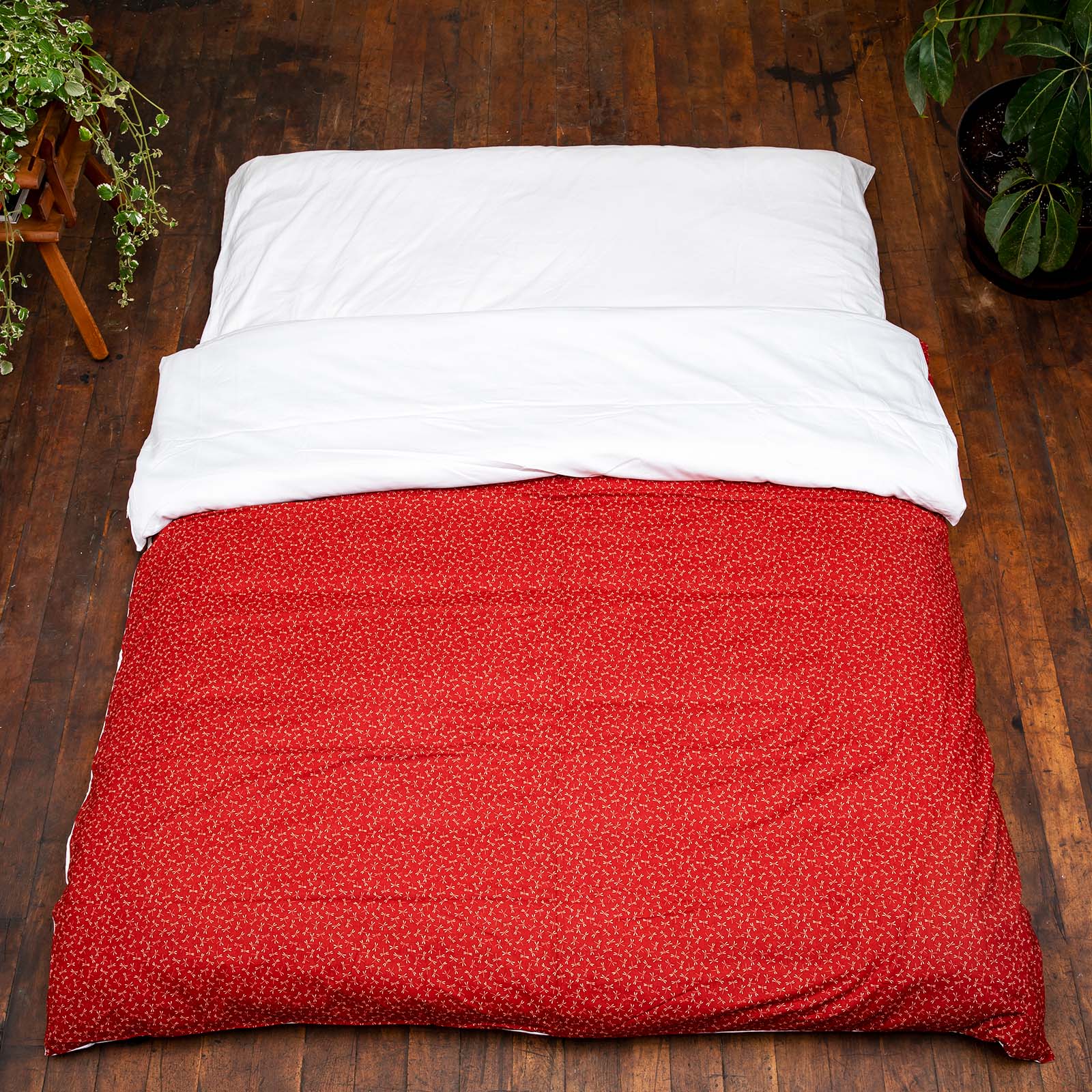 J-Life Tombo Red Custom Kakefuton with Removable Cover_Kakefutons_Kakefuton with custom cover_Japan Tradition_Sleep System_Handmade__1