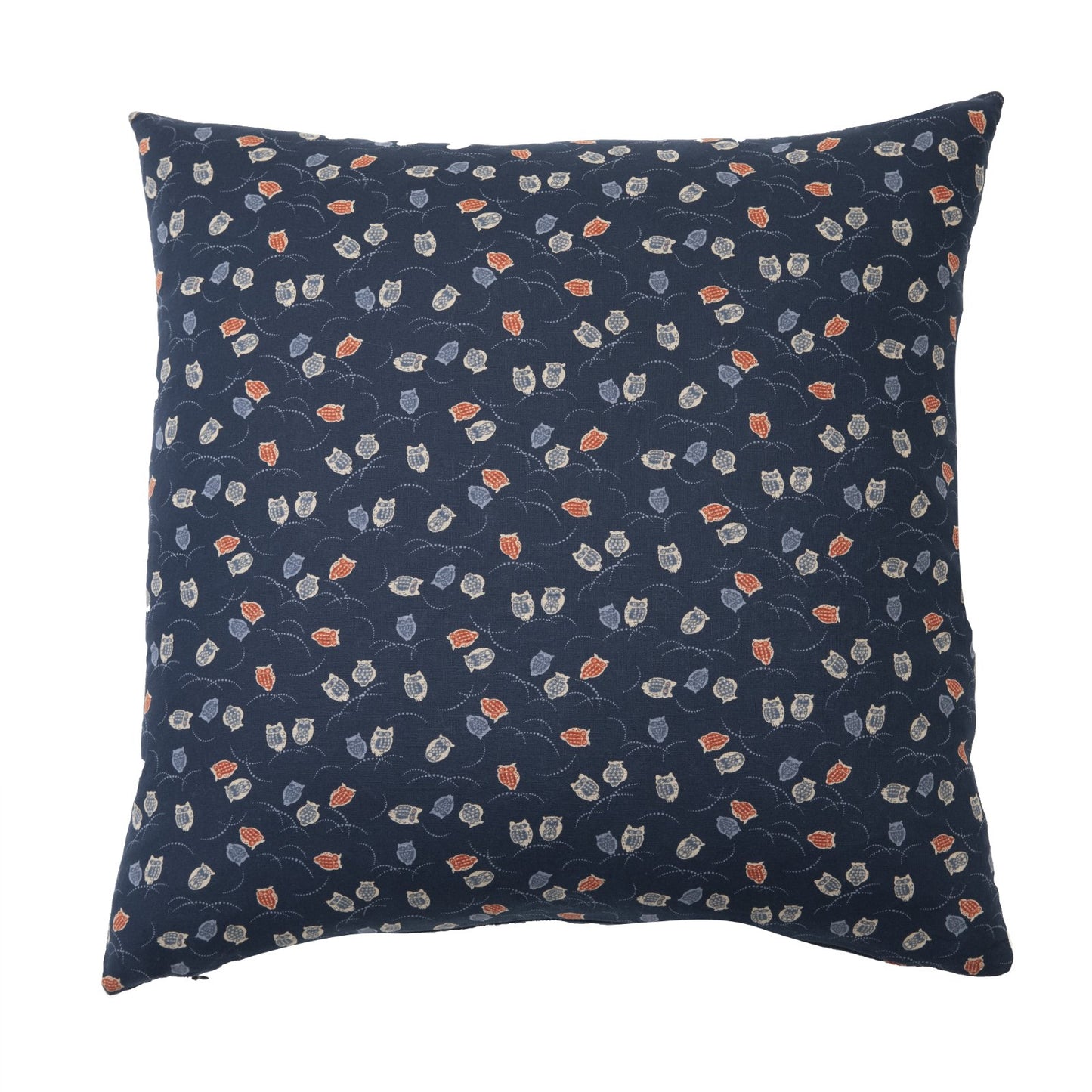 Fukurou Navy Throw Pillow
