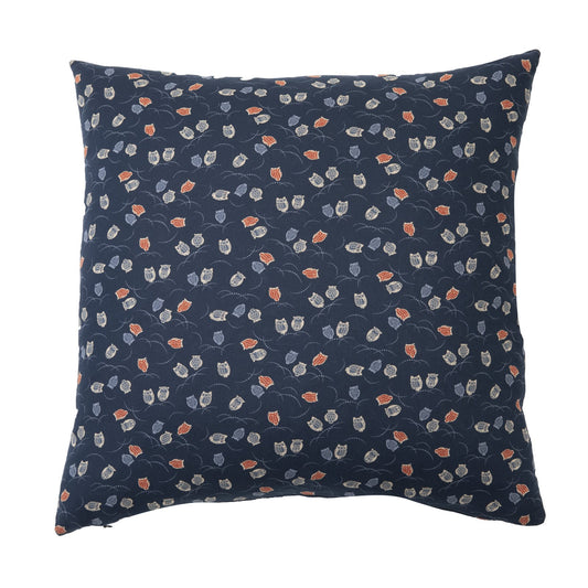 Fukurou Navy Throw Pillow