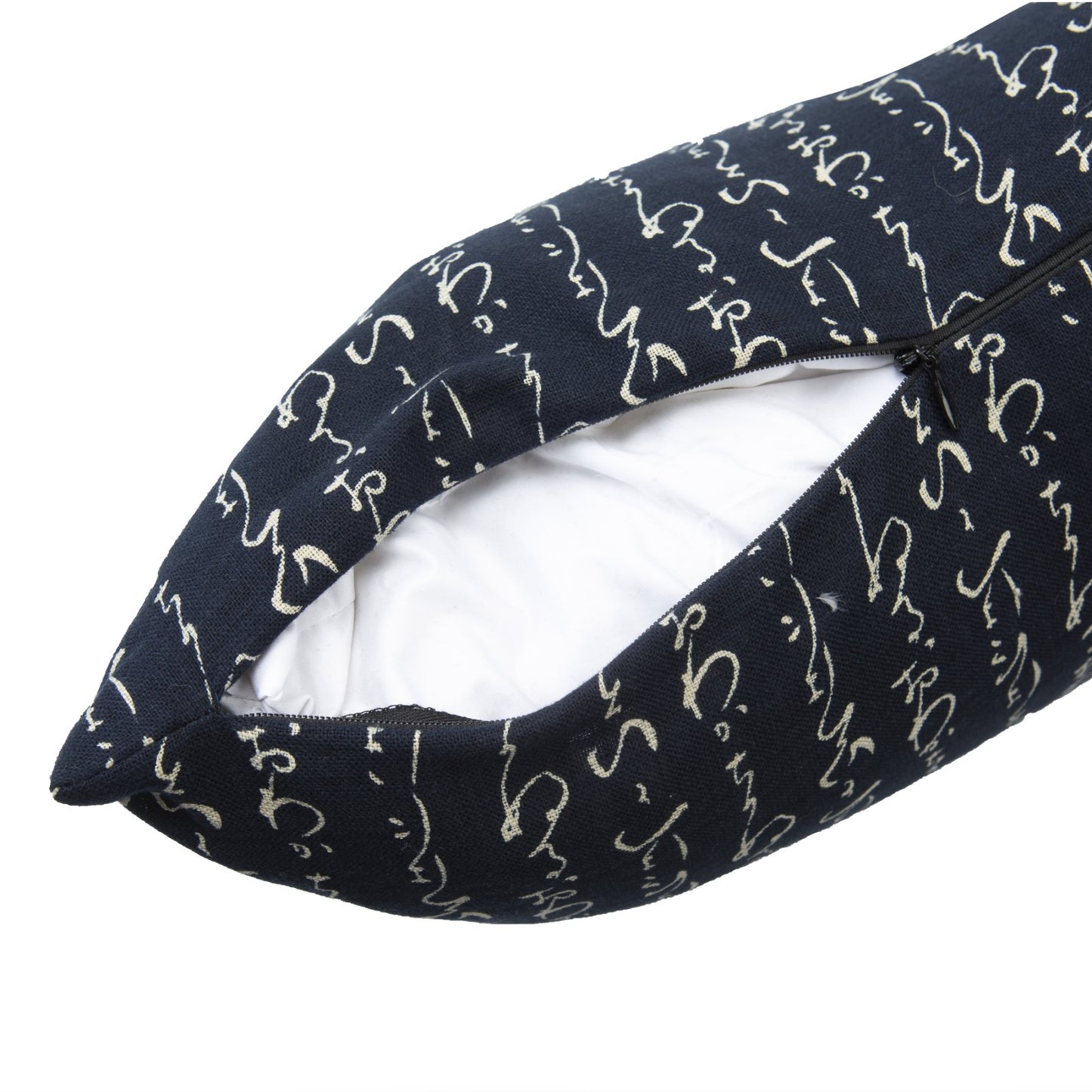 Kanji Navy Throw Pillow_Pillows & Shams_Throw Pillows