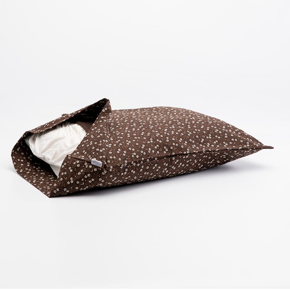 J-Life Sakura Brown Pillowcase_Pillows & Shams_Pillowcase