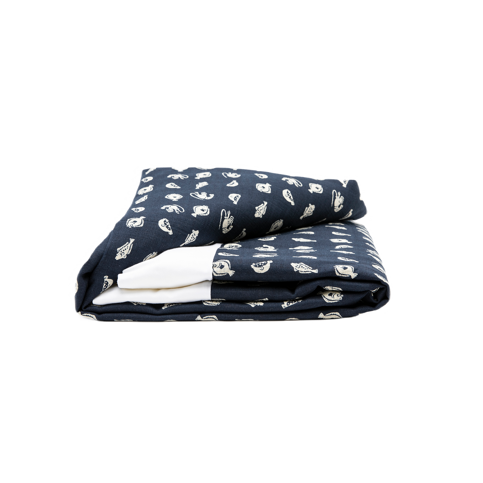 J-Life Marin Navy Custom Kakefuton with Removable Cover_Kakefutons_Kakefuton with custom cover_Japan Tradition