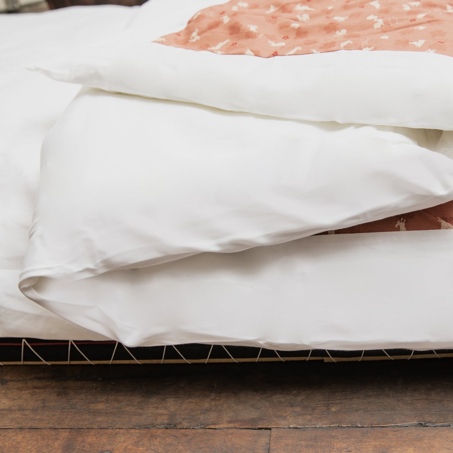 J-Life Usagi Pink Custom Kakefuton with Removable Cover_Kakefutons_Kakefuton with custom cover_Japan Tradition_Sleep System_Handmade__1__2__3__4