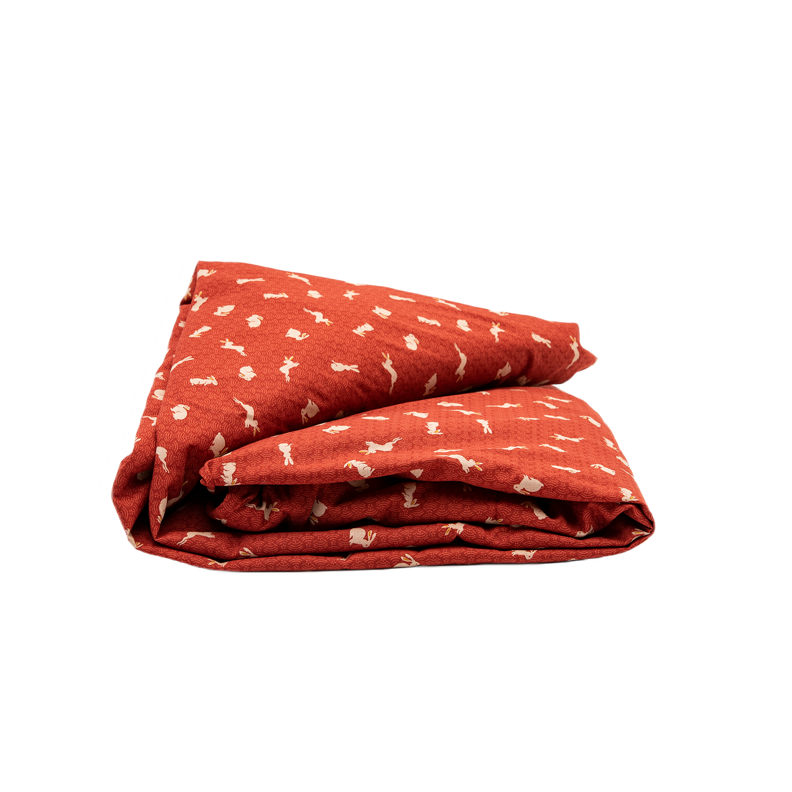 J-Life Usagi "Bunny" Red Custom Kakefuton with Removable Cover_Kakefutons_Kakefuton with custom cover_Japan Tradition_Sleep System_Handmade__1__2