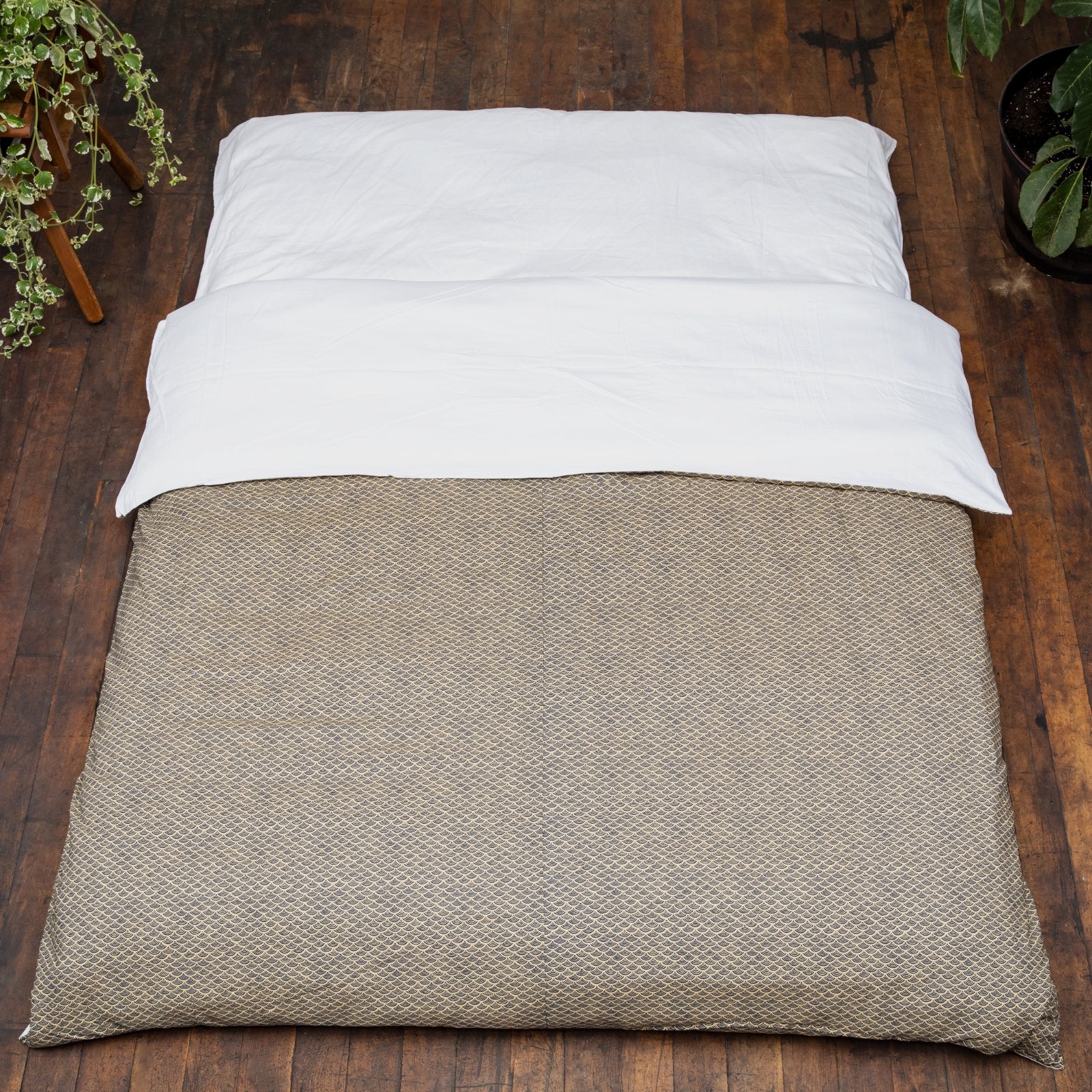 J-Life Nami Navy Custom Kakefuton with Removable Cover_Kakefutons_Kakefuton with custom cover_Japan Tradition_Sleep System