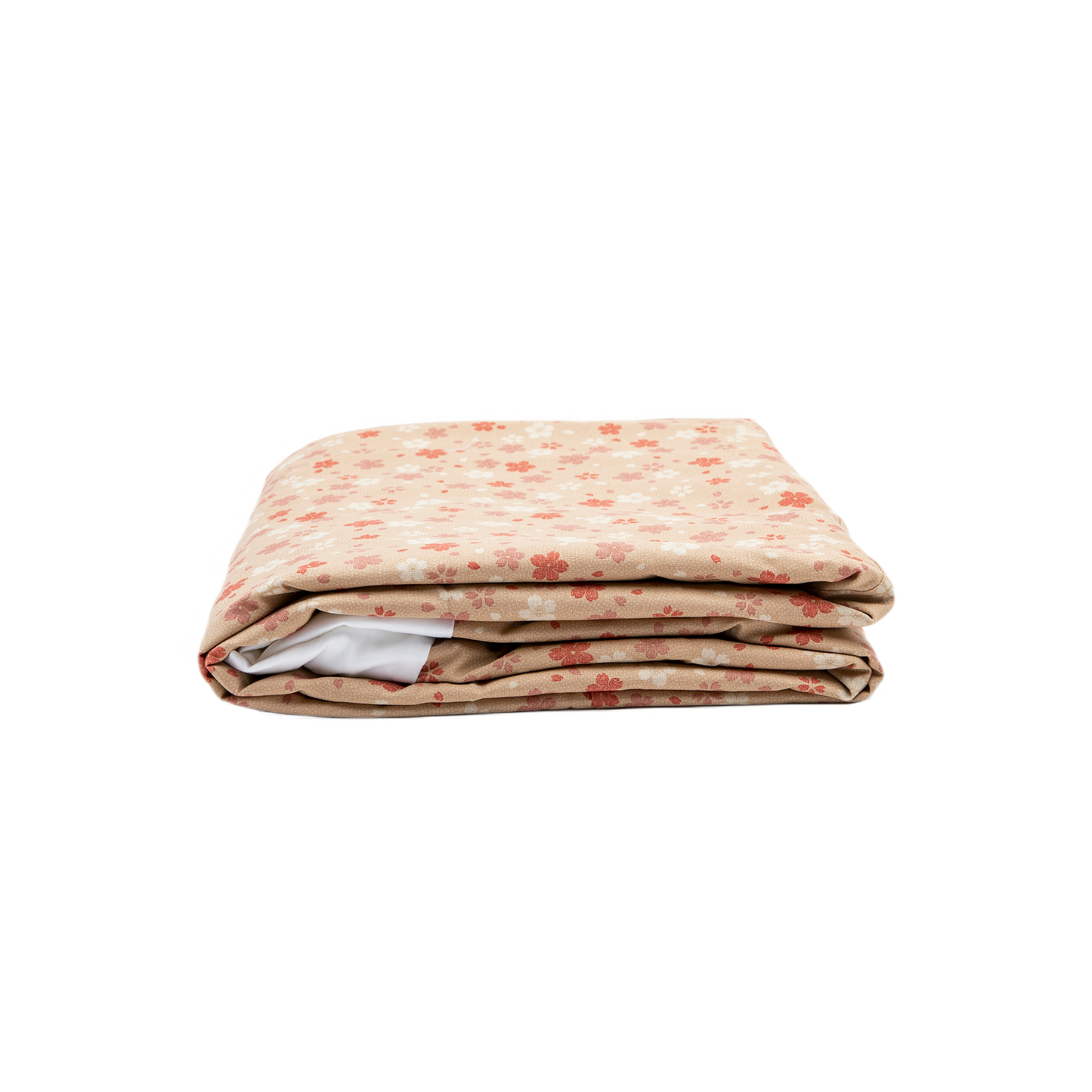 J-Life Cherry Blossom Tan Custom Kakefuton with Removable Cover_Kakefutons_Kakefuton with custom cover_Japan Tradition