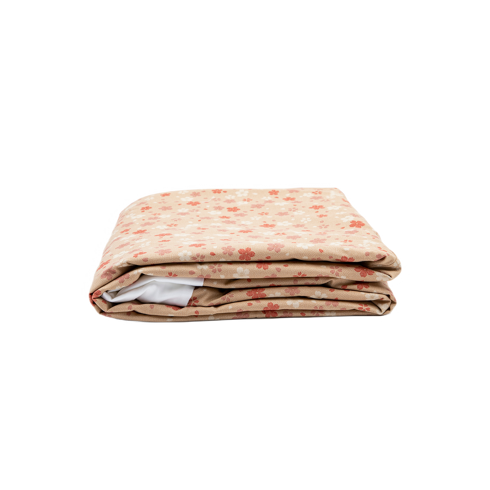 J-Life Cherry Blossom Tan Custom Kakefuton with Removable Cover_Kakefutons_Kakefuton with custom cover_Japan Tradition