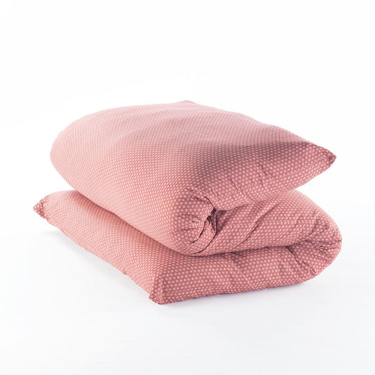 Shiki Futon Asa No Ha Red Removable COVER ONLY