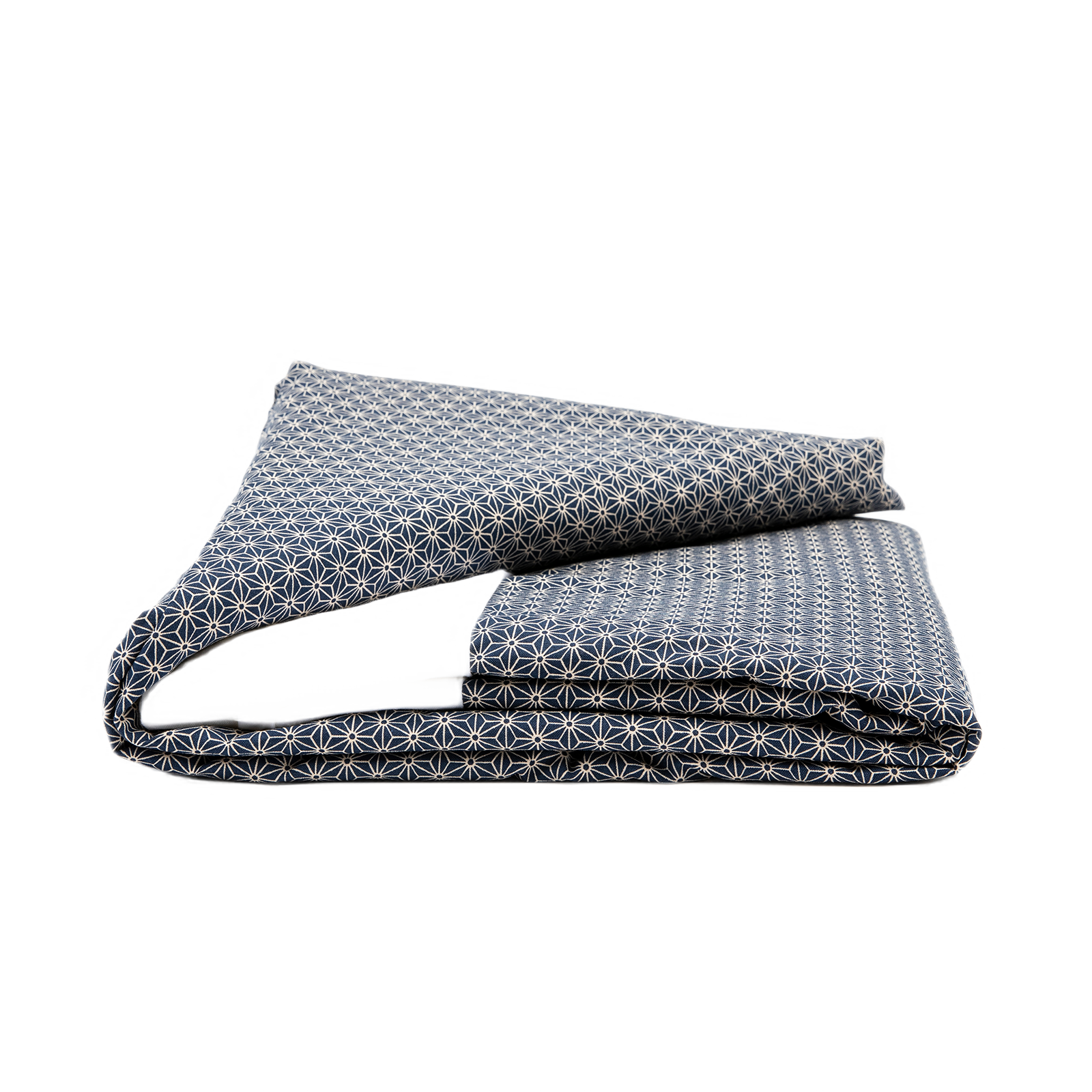 J-Life Asa No Ha Navy #2 Custom Kakefuton with Removable Cover_Kakefutons