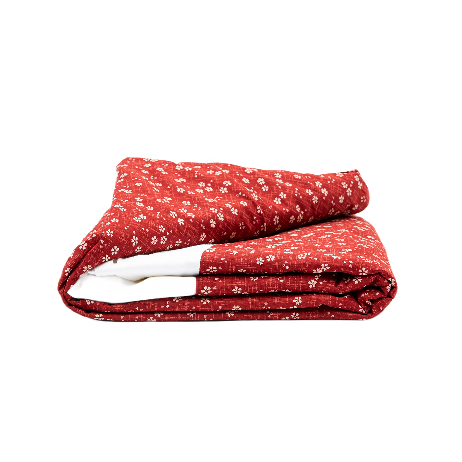 J-Life Sakura Red Custom Kakefuton with Removable Cover_Kakefutons_Kakefuton with custom cover_Japan Tradition_Sleep System