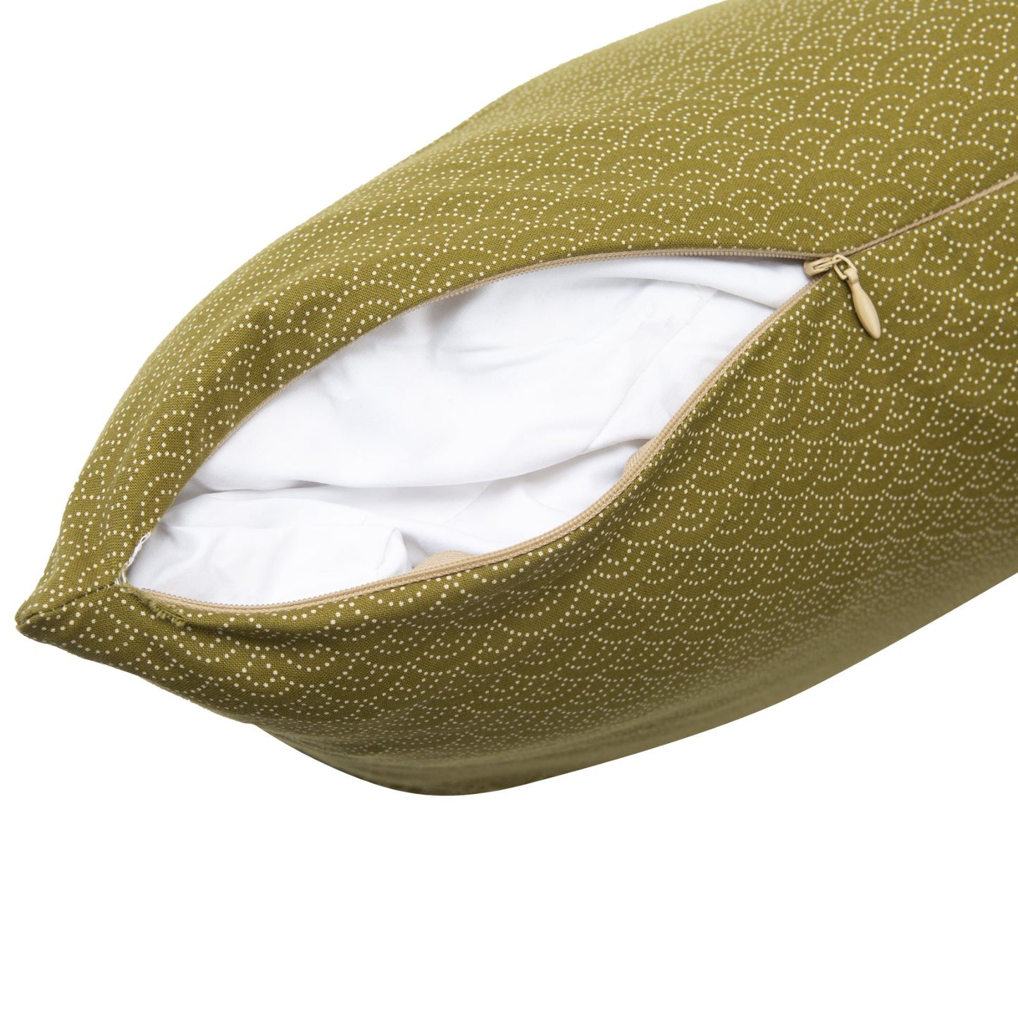 Seikai Ha Green Throw Pillow_Pillows & Shams_Throw Pillows_100% Cotton