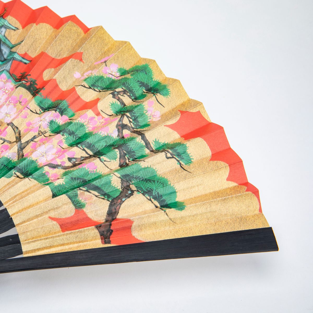Traditional Japanese Sensu Hand Fan - Nagoya Castle