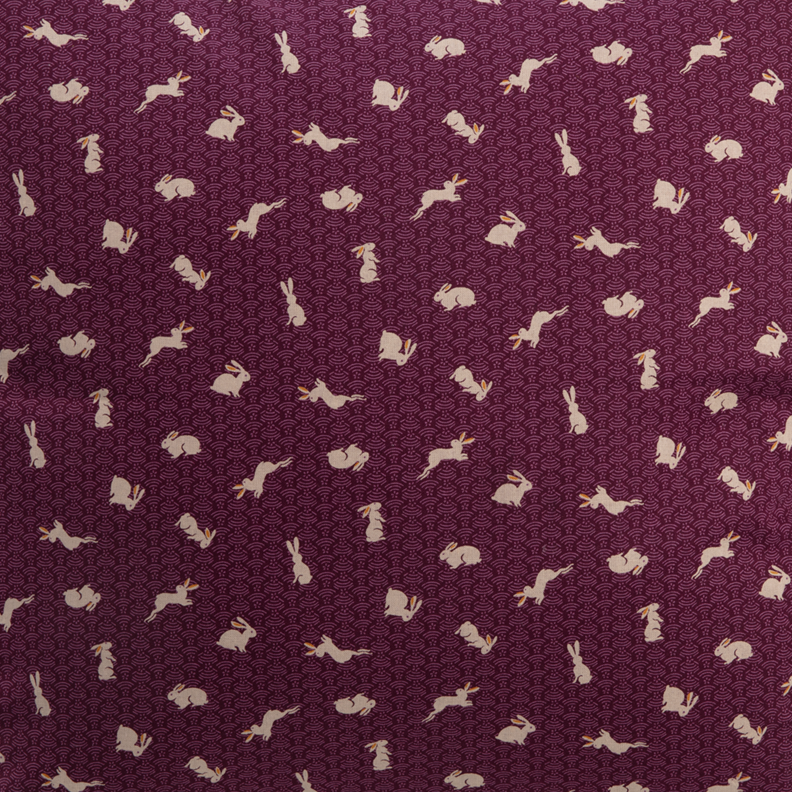 Imported Japanese Fabric - Usagi Purple_Fabric_Imported from Japan_100% Cotton_Japanese Sleep System