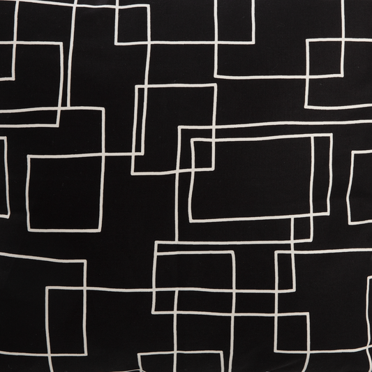 Imported Japanese Fabric - Shikaku Black_Fabric_Imported from Japan_100% Cotton_Japanese Sleep System