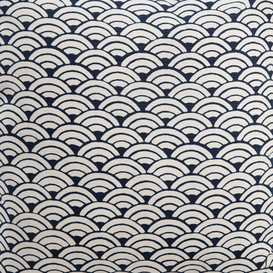 Imported Japanese Fabric - Jumbo Seika Ha Navy_Fabric_Imported from Japan_100% Cotton_Japanese Sleep System