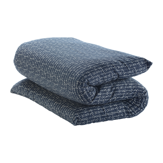 Shiki Futon Kanji Navy Removable COVER ONLY