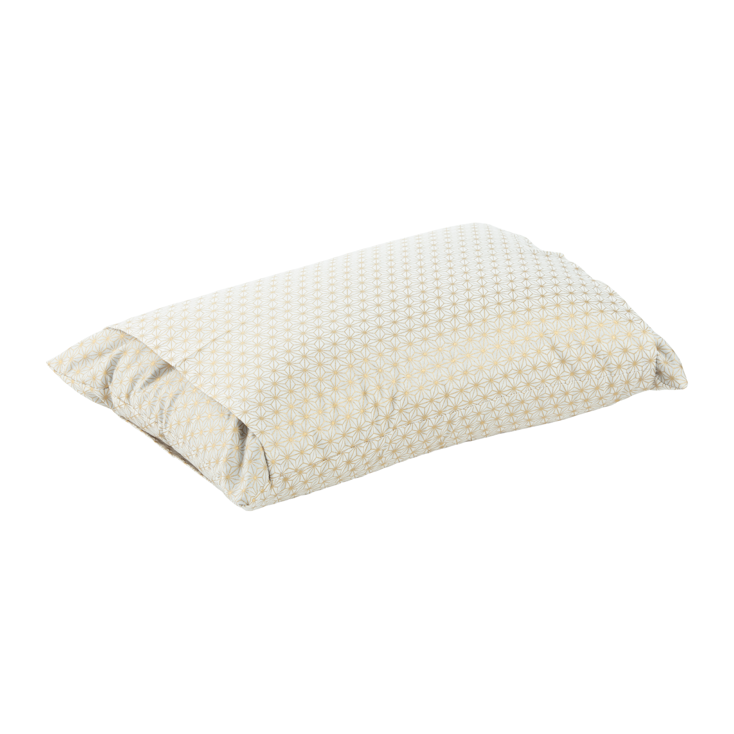 J-Life Asa No Ha Gold Sparkle Buckwheat Hull Pillow_Pillows & Shams