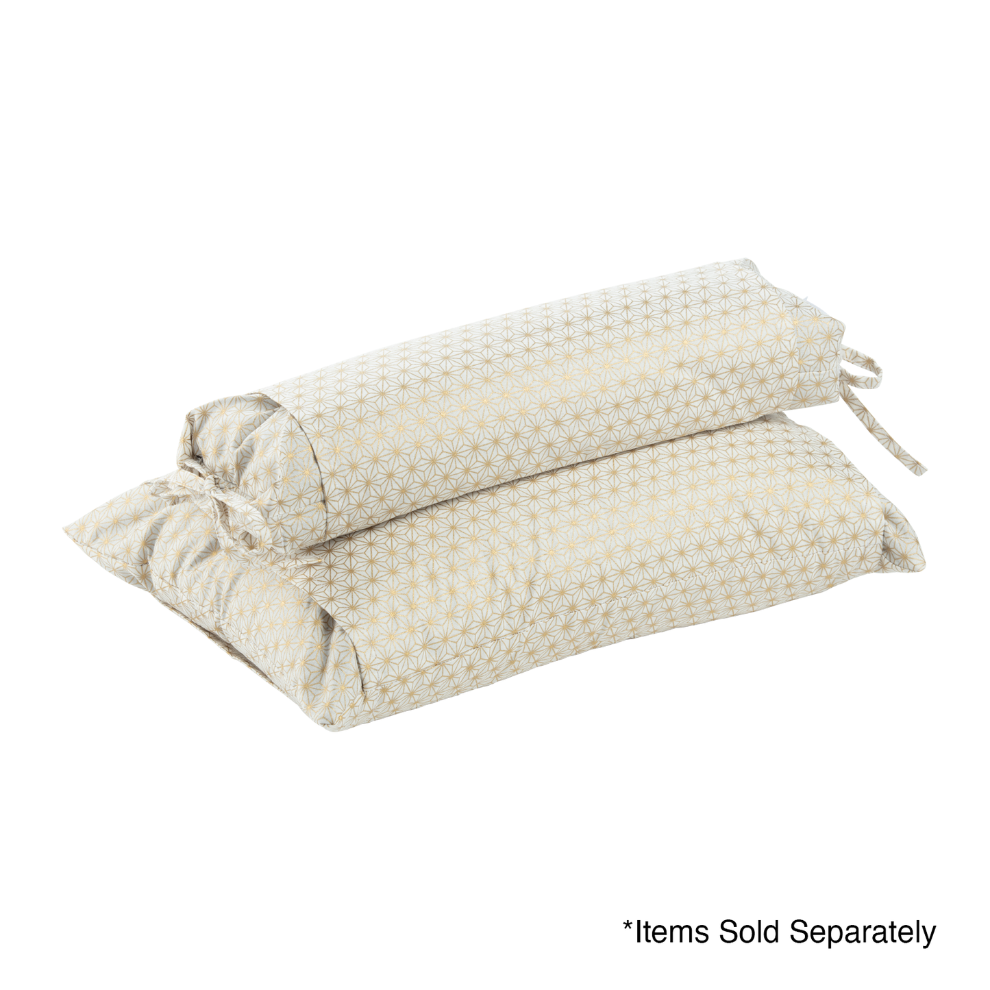J-Life Asa No Ha Gold Sparkle Buckwheat Hull Pillow