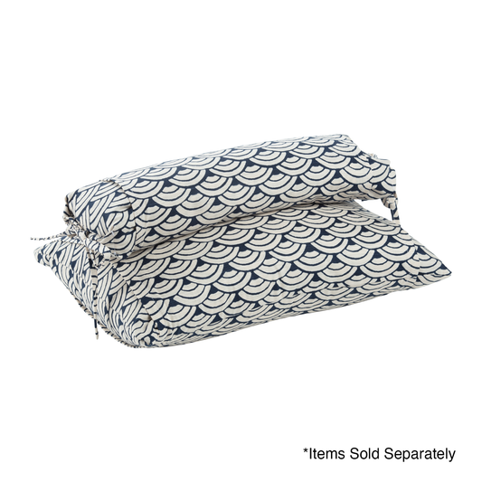 J-Life Jumbo Seika Ha Navy Buckwheat Hull Pillow