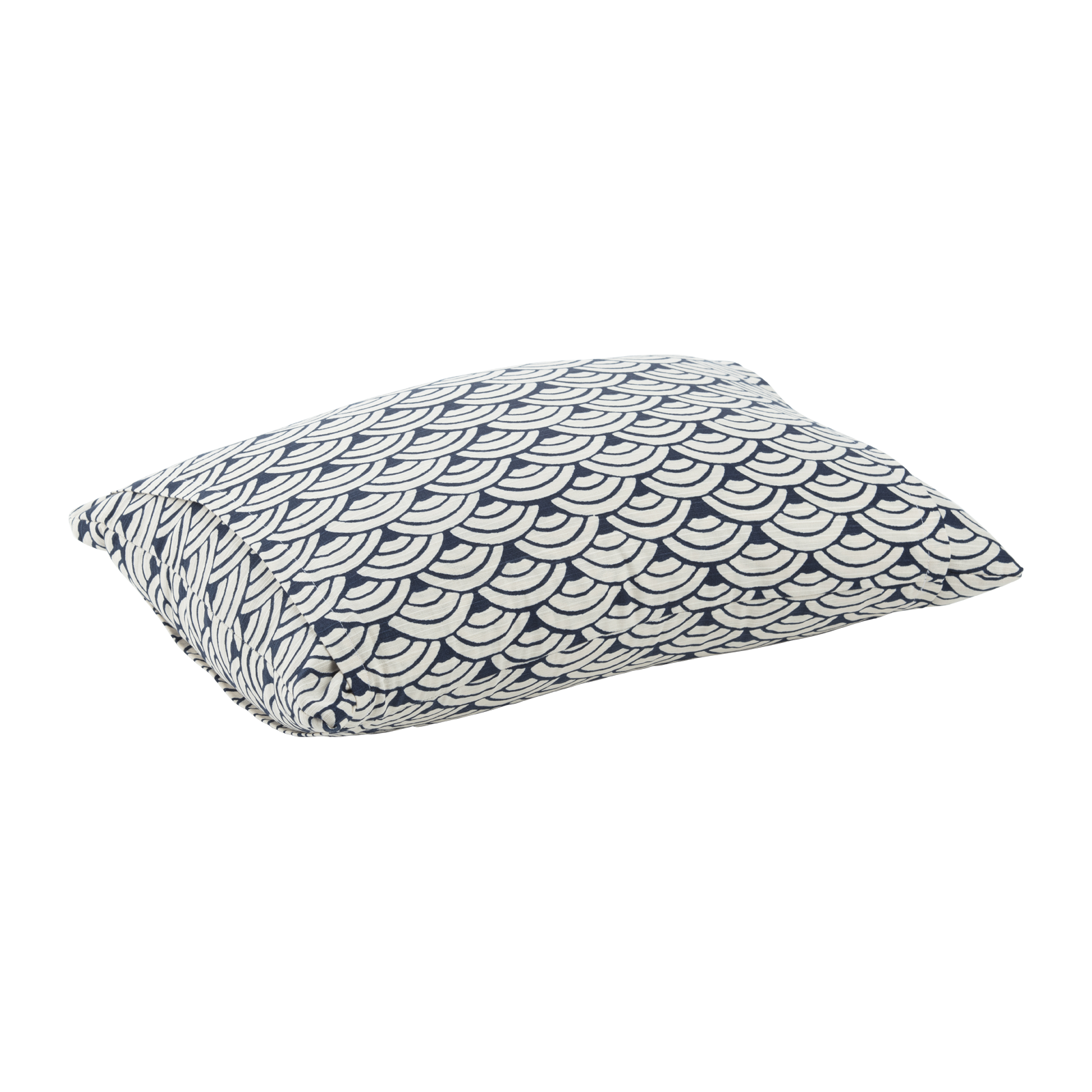 J-Life Jumbo Seika Ha Navy Buckwheat Hull Pillow_Pillows & Shams
