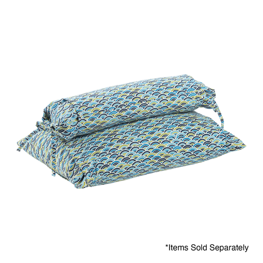 J-Life Colorful Seika Ha Blue Buckwheat Hull Pillow