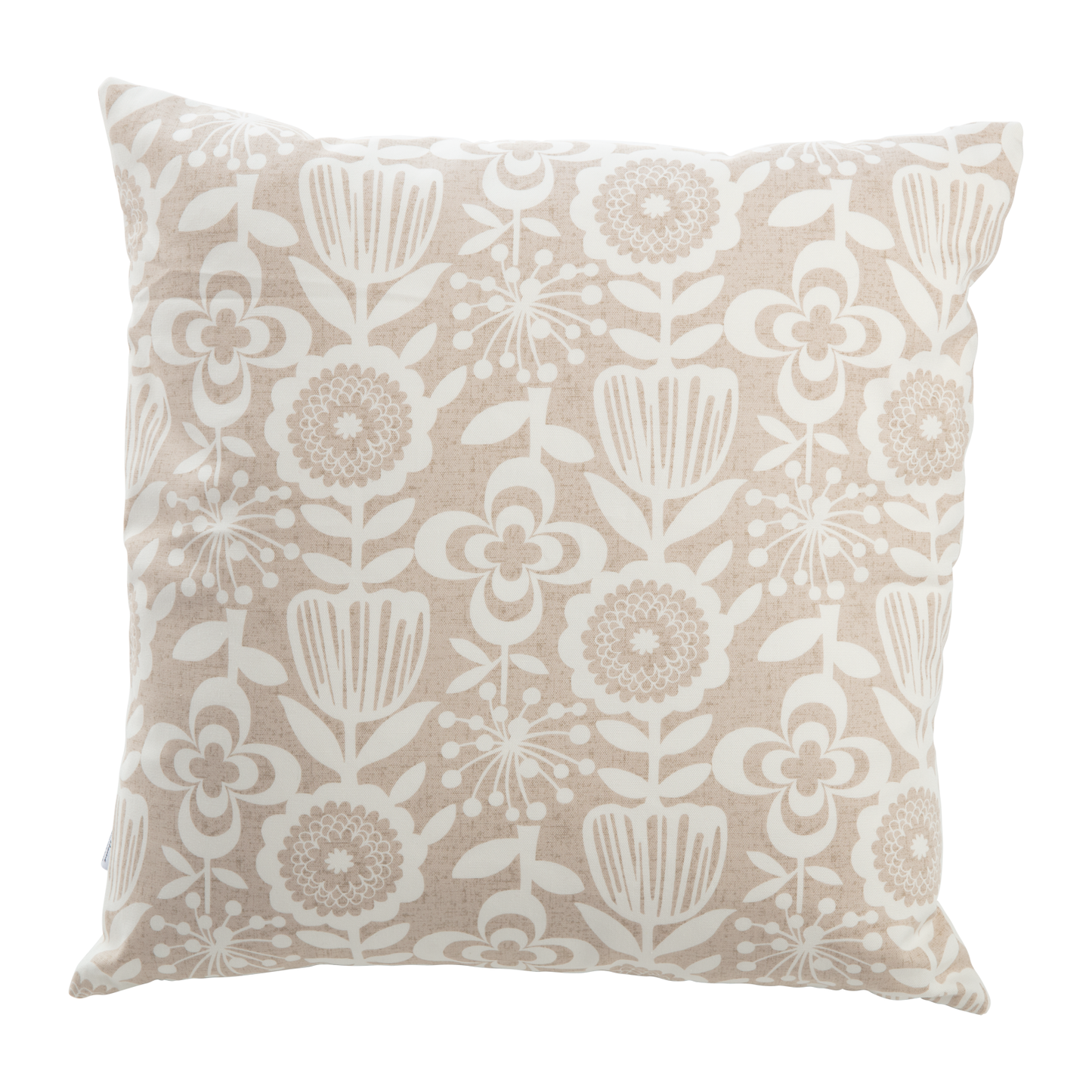 Saku Tan Throw Pillow