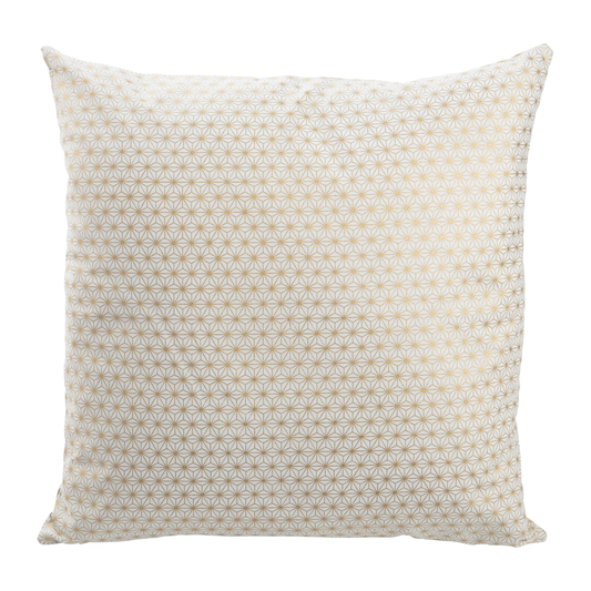Asa No Ha Gold Sparkle Throw Pillow