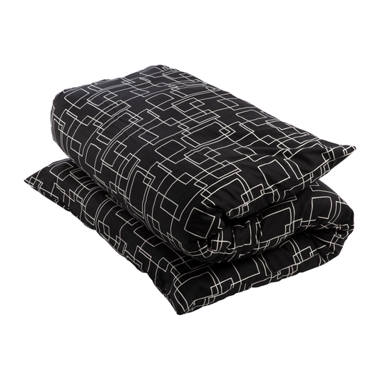 Shiki Futon Shikaku Black Removable COVER ONLY