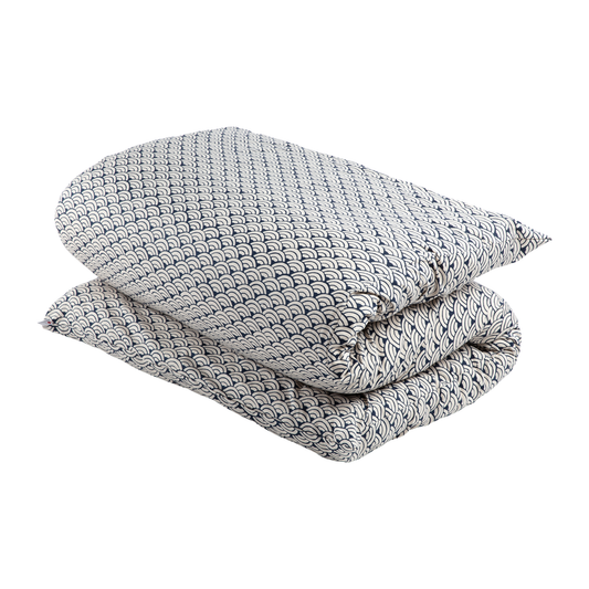 Shiki Futon Jumbo Seika Ha Navy Removable COVER ONLY