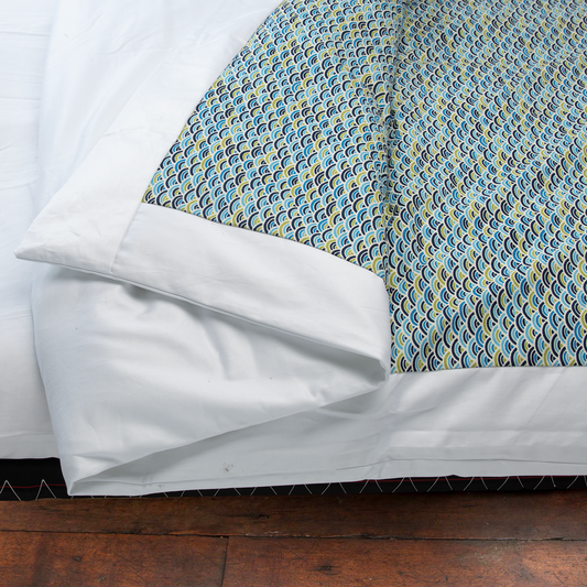 J-Life Colorful Seika Ha Blue Custom Kakefuton with Removable Cover