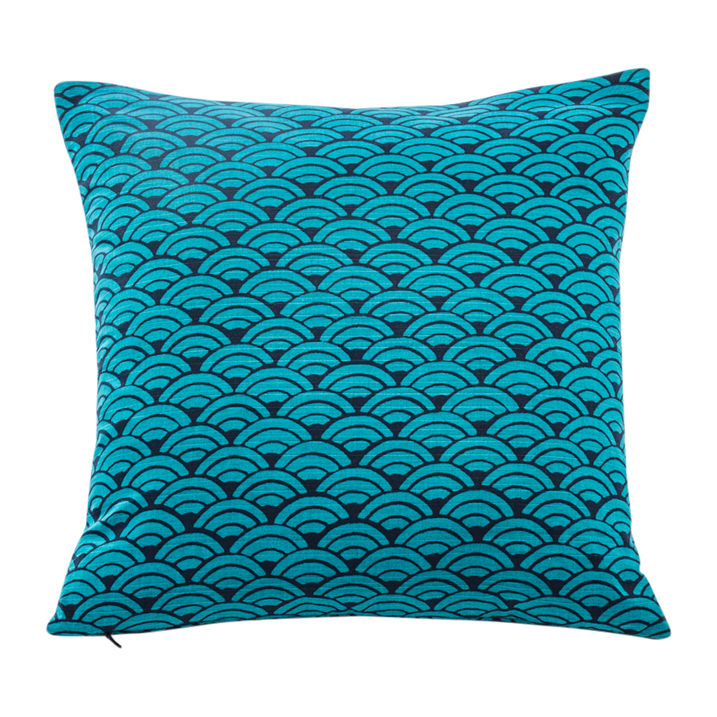 Jumbo Seika Ha Blue Throw Pillow