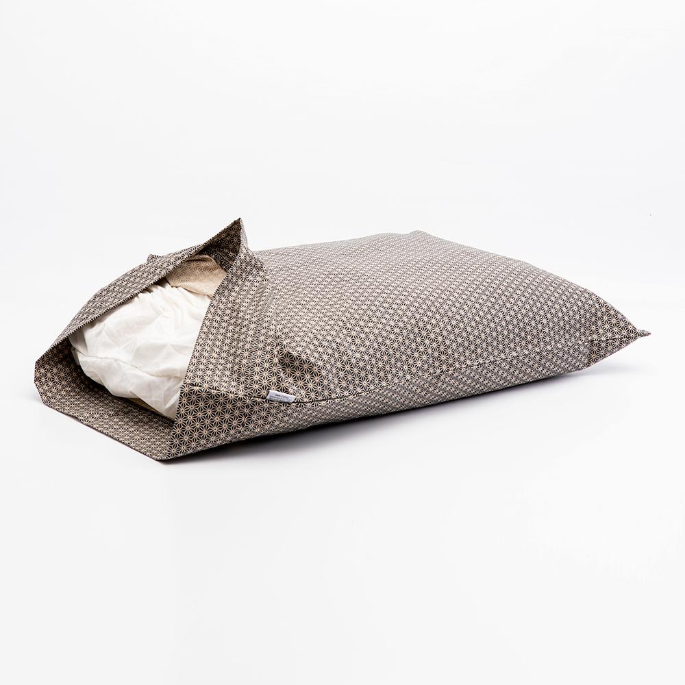 J-Life Asa No Ha Black Pillowcase_Pillows & Shams_Pillowcase