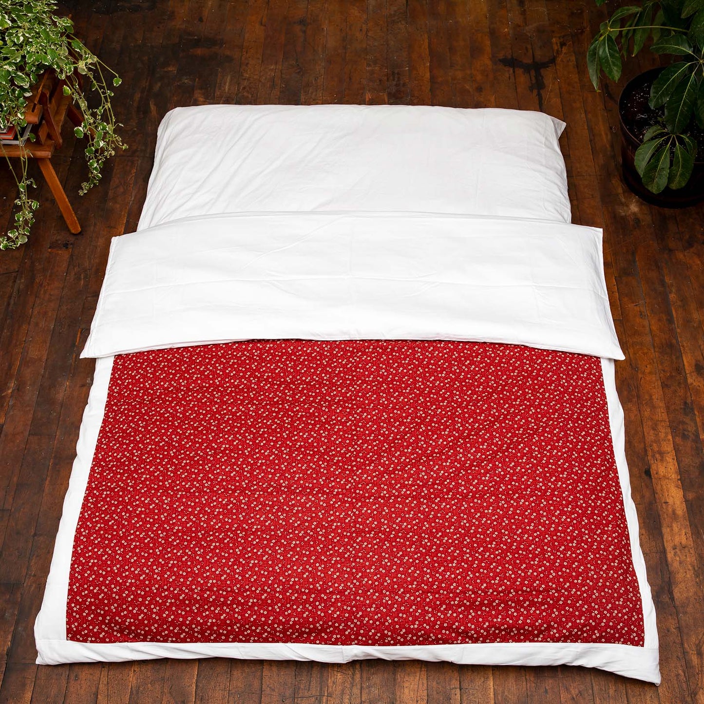 J-Life Sakura Red Custom Kakefuton with Removable Cover_Kakefutons_Kakefuton with custom cover