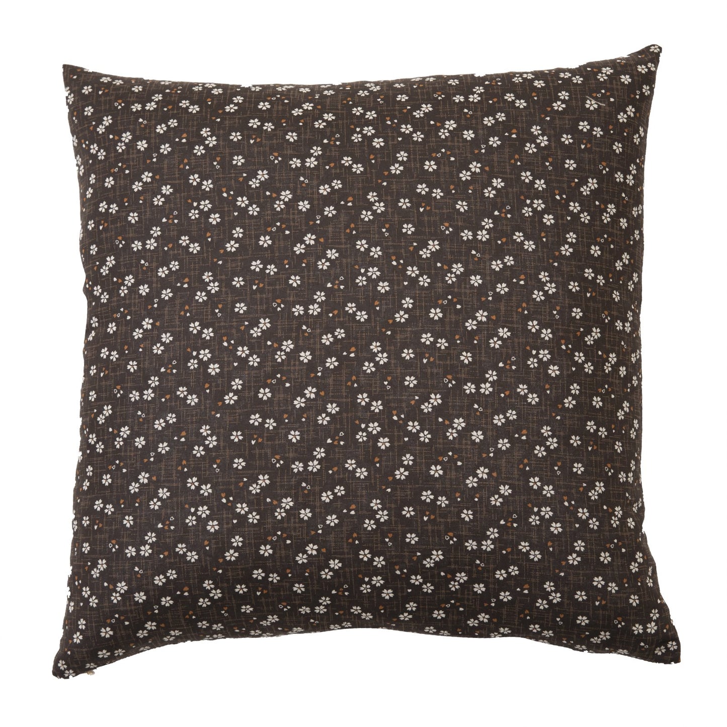 Sakura Brown Throw Pillow