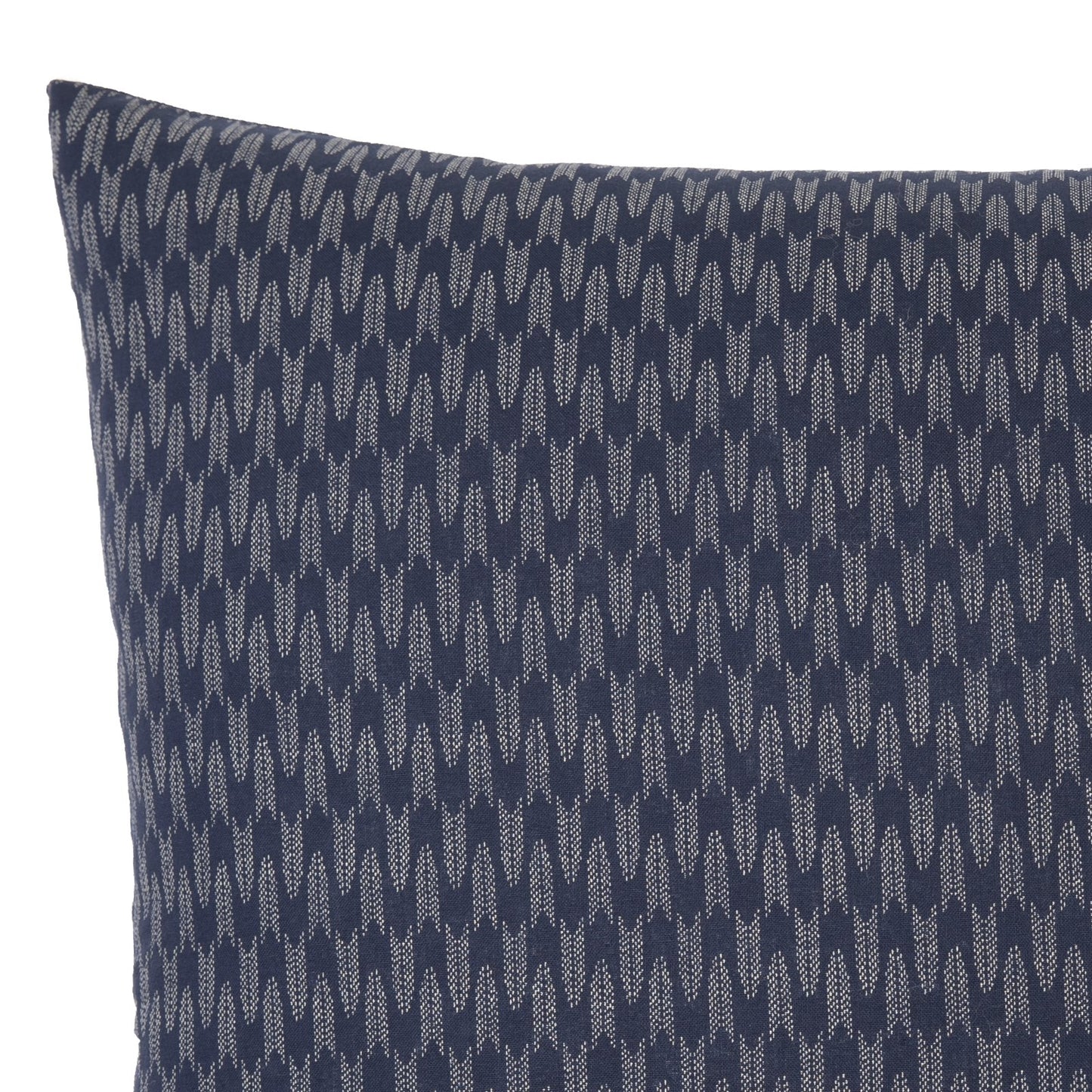 Ya Gasuri Navy Throw Pillow_Pillows & Shams