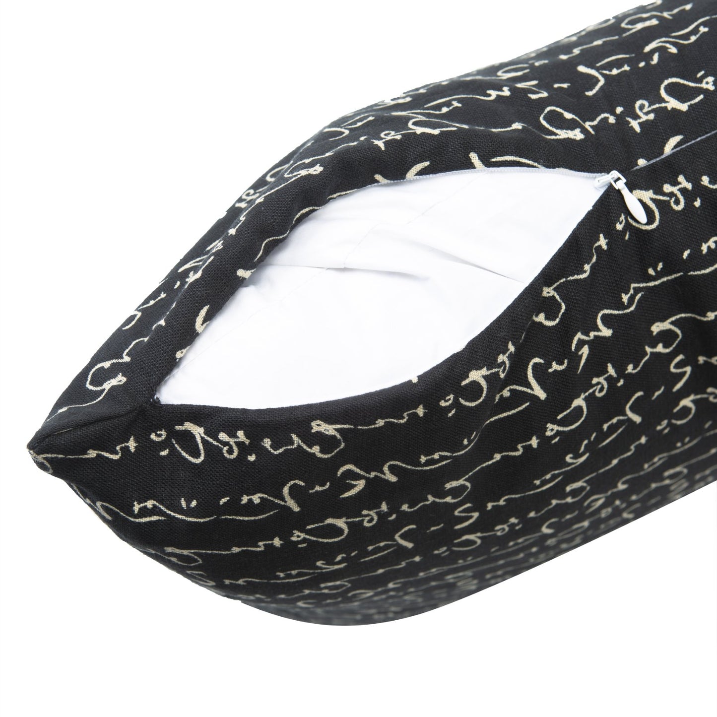 Kanji Black Throw Pillow_Pillows & Shams_Throw Pillows
