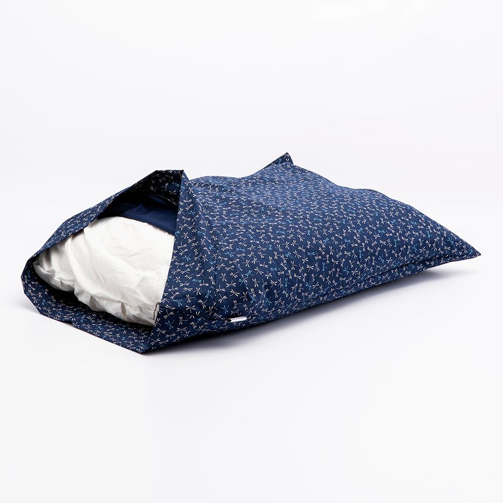 J-Life Tombo Navy Pillowcase_Pillows & Shams_Pillowcase