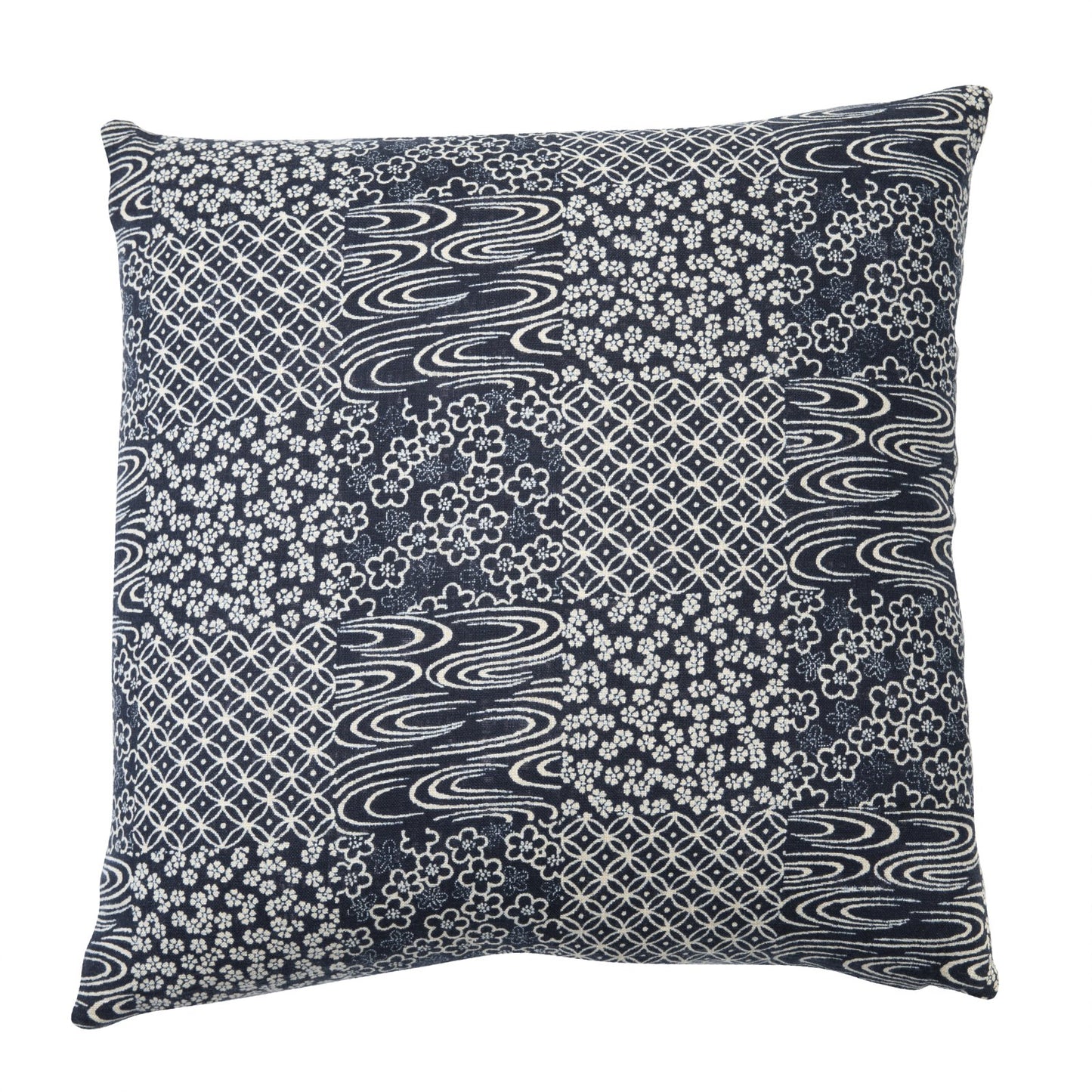 Patchi Navy Throw Pillow
