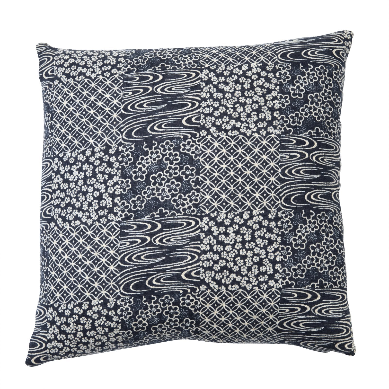 Patchi Navy Throw Pillow