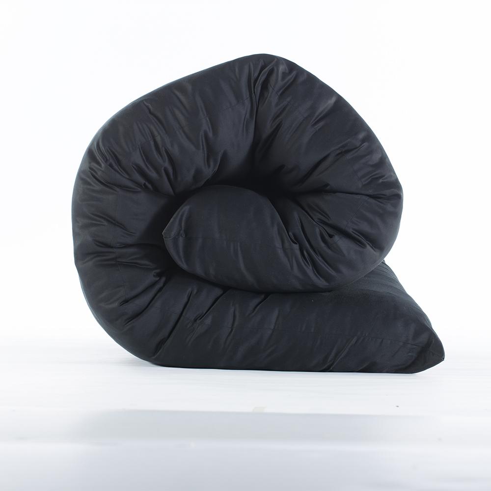 Shiki Futon Black Ultra Sateen Removable COVER ONLY