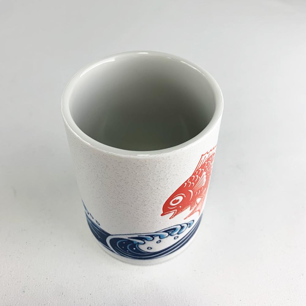 Illustrated Teacup, Red Fish_Lifestyle