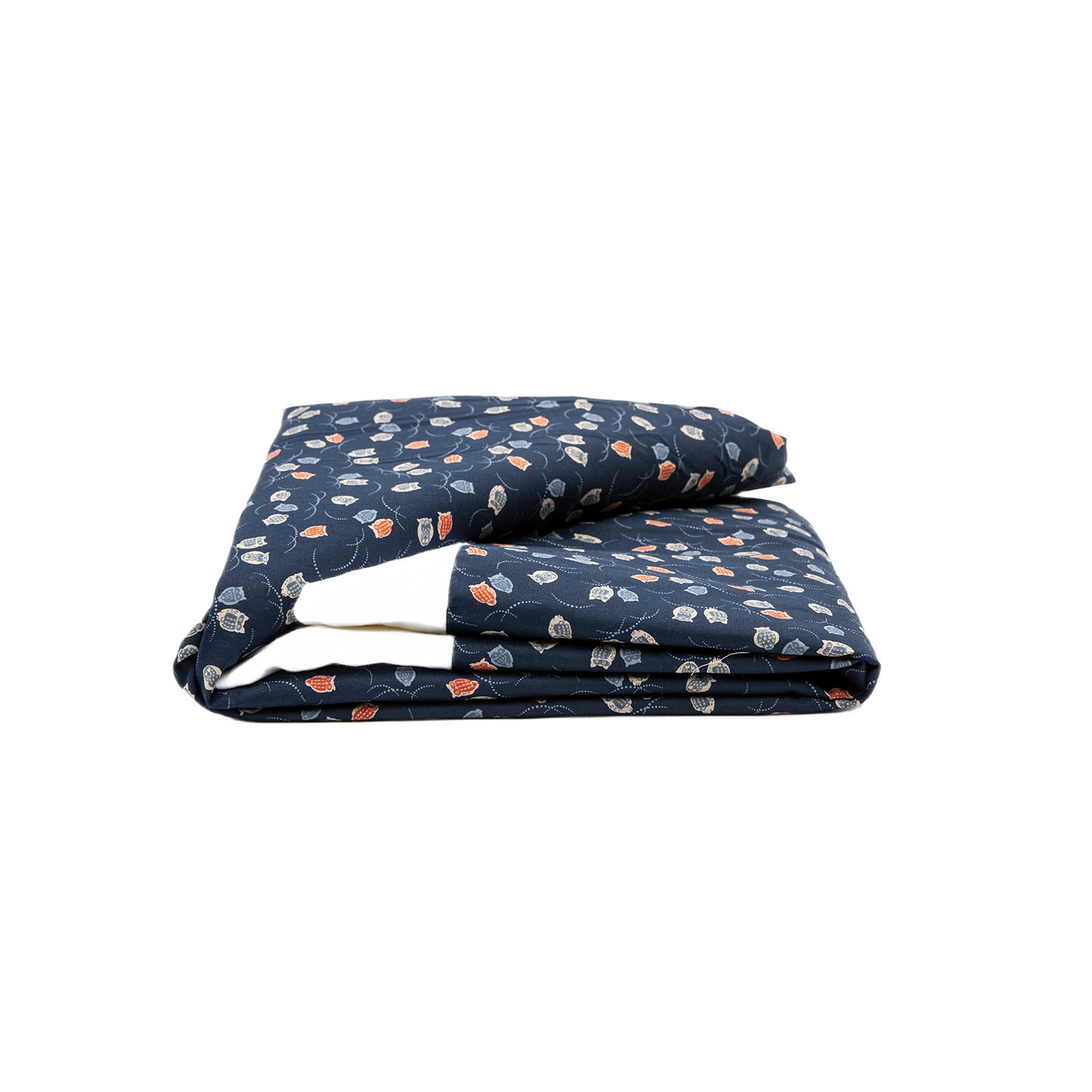 J-Life Fukurou Navy Custom Kakefuton with Removable Cover_Kakefutons_Kakefuton with custom cover_Japan Tradition