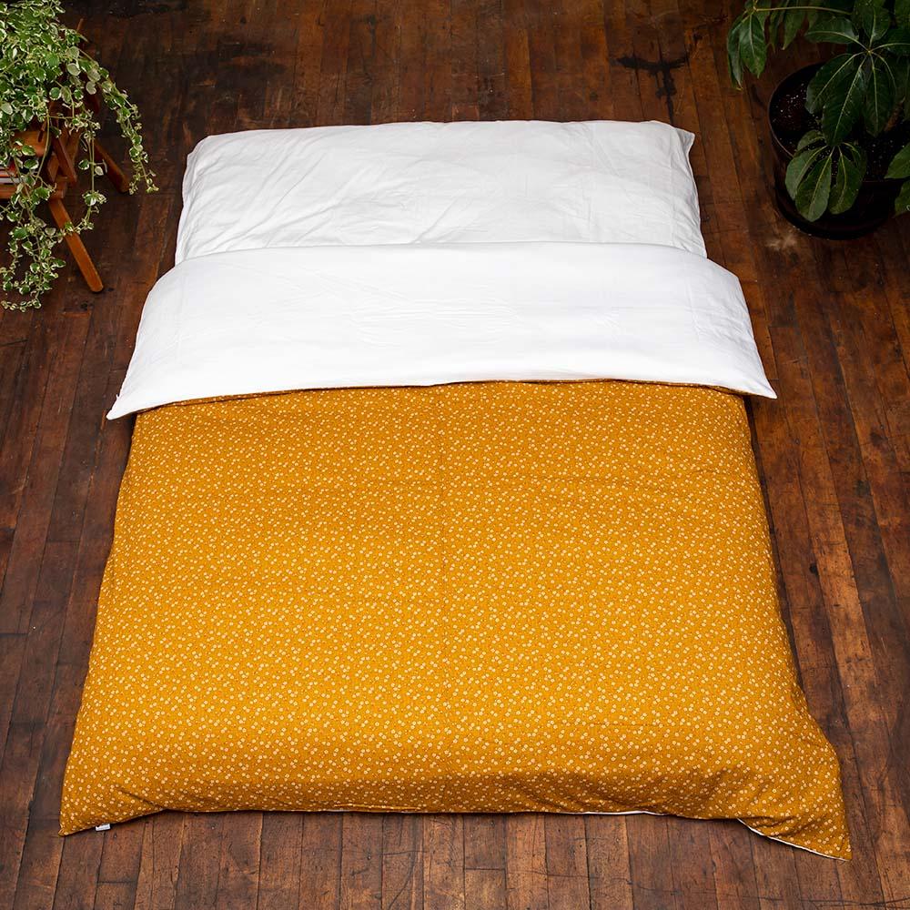 J-Life Sakura Gold Custom Kakefuton with Removable Cover_Kakefutons_Kakefuton with custom cover_Japan Tradition_Sleep System_Handmade__1__2__3